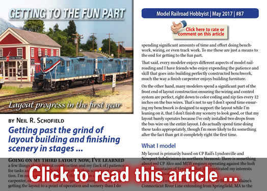 Getting to the fun part: Modeling Bradford - Model trains - MRH article May 2017