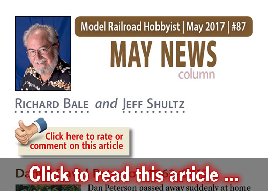 May2017 news - Model trains - MRH column May 2017