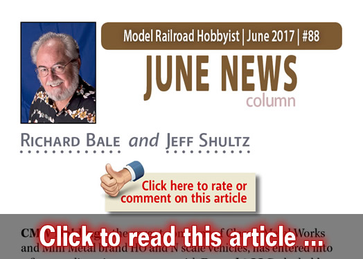 June 2017 news - Model trains - MRH column June 2017