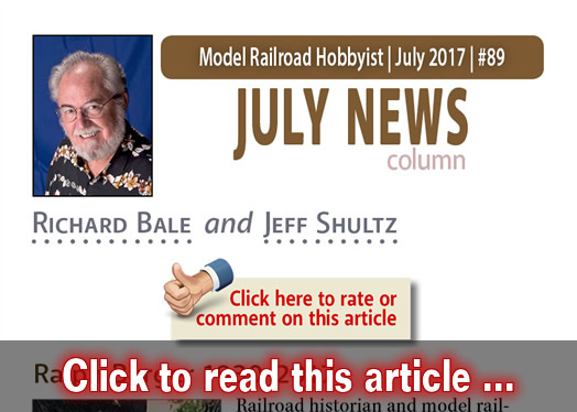 July 2017 news - Model trains - MRH column July 2017