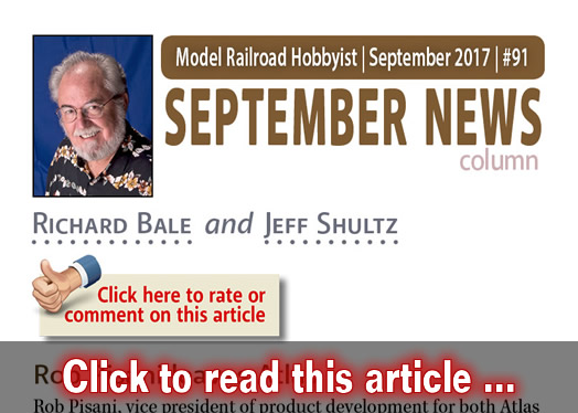 September 2017 news - Model trains - MRH column September 2017