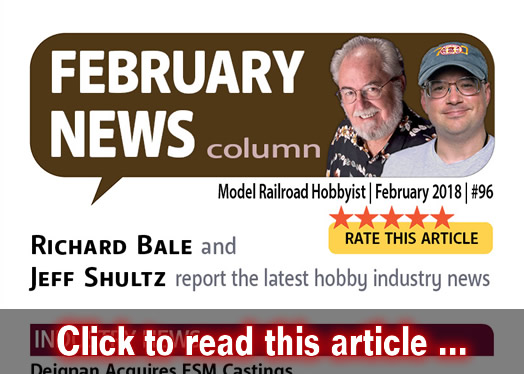 Feb 2018 news - Model trains - MRH column February 2018