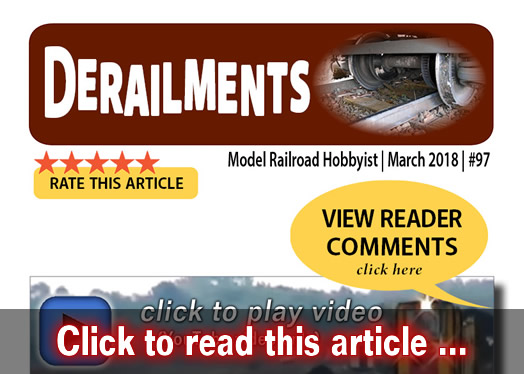 Derailments - Model trains - MRH feature March 2018