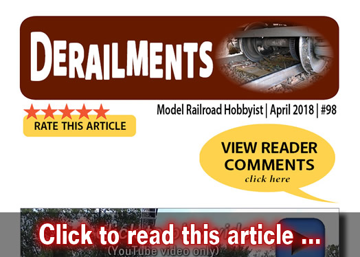 Derailments - Model trains - MRH feature April 2018