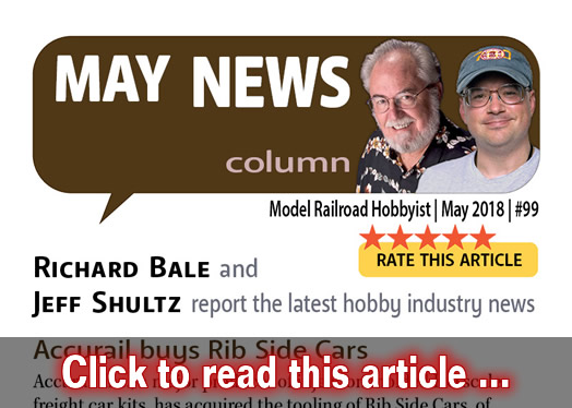 May 2018 news - Model trains - MRH column May 2018