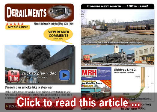 Derailments - Model trains - MRH feature May 2018