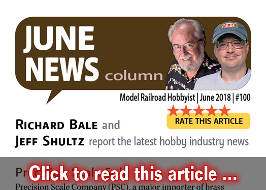 June 2018 news - Model trains - MRH column June 2018