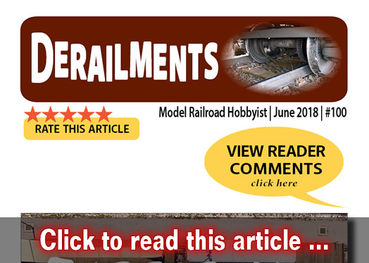 Derailments - Model trains - MRH feature June 2018
