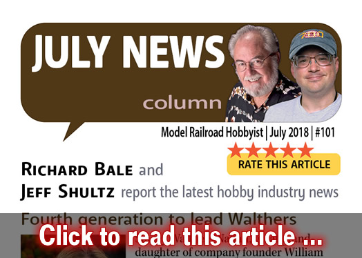 July 2018 news - Model trains - MRH column July 2018