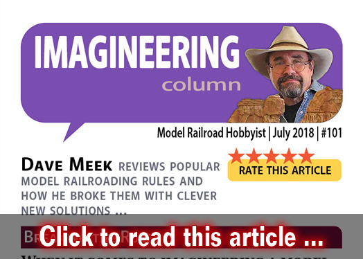 Imagineering: Breaking the rules - Model trains - MRH column July 2018