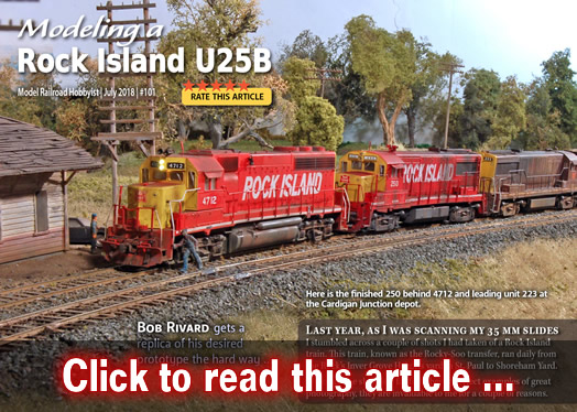 Modeling Rock Island U25B #250 - Model trains - MRH article July 2018