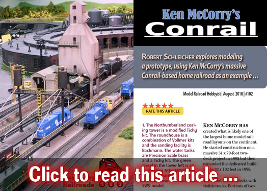 Ken McCorry's Conrail - Model trains - MRH article August 2018