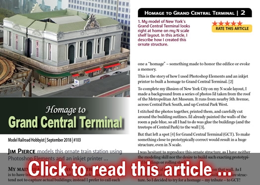 Homage to Grand Central Terminal - Model trains - MRH article September 2018