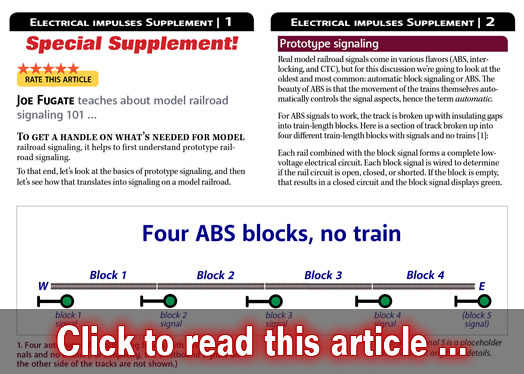 Model Railroad Signaling 101 - Model trains - MRH article October 2018