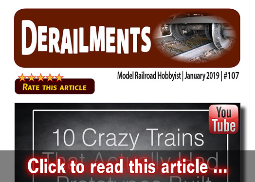 Derailments - Model trains - MRH feature January 2019