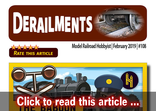 Derailments - Model trains - MRH feature February 2019