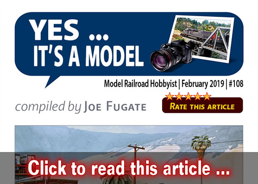 Yes, it's a model - Model trains - MRH feature February 2019