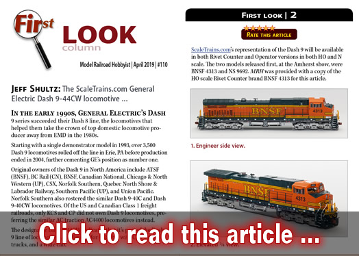 First Look: ScaleTrains GE Dash 9-44CW - Model trains - MRH feature April 2019