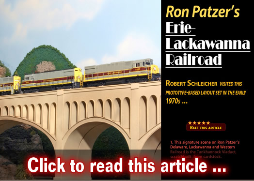 Ron Patzer's Erie-Lackawanna Railroad - Model trains - MRH article August 2019