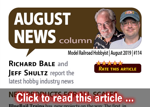 August 2019 news - Model trains - MRH column August 2019