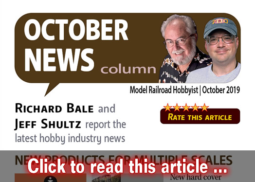 October 2019 news - Model trains - MRH column October 2019