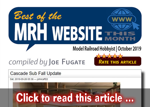 Best of the MRH website this month - Model trains - MRH feature October 2019