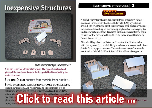 Inexpensive structure kitbash - Model trains - MRH article November 2019