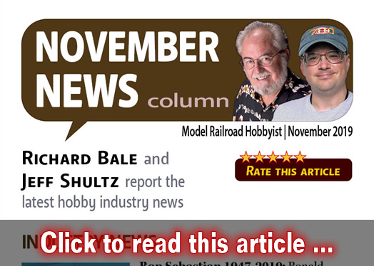 November 2019 news - Model trains - MRH column November 2019