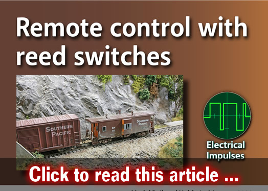 Remote control with reed switches - Model trains - MRH feature January 2020