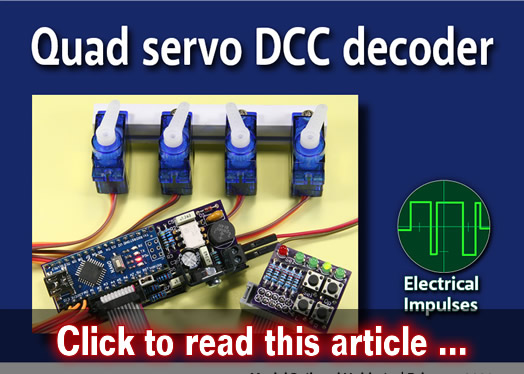 Quad servo DCC decoder - Model trains - MRH feature February 2020