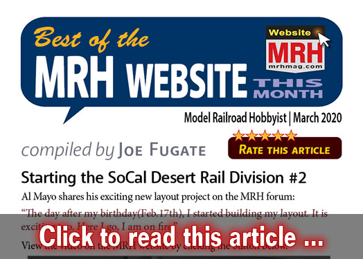 Best of the MRH website this month - Model trains - MRH feature March 2020