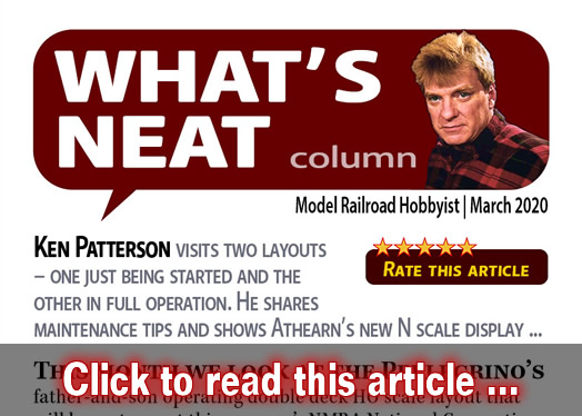 What?s Neat: Maintenance tips and two layouts, ? - Model trains - MRH column March 2020