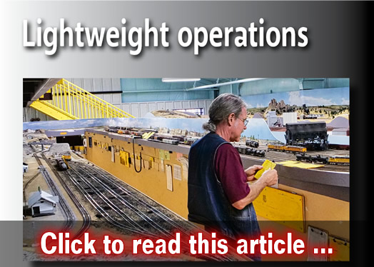 Lightweight operations - Model trains - MRH article May 2020