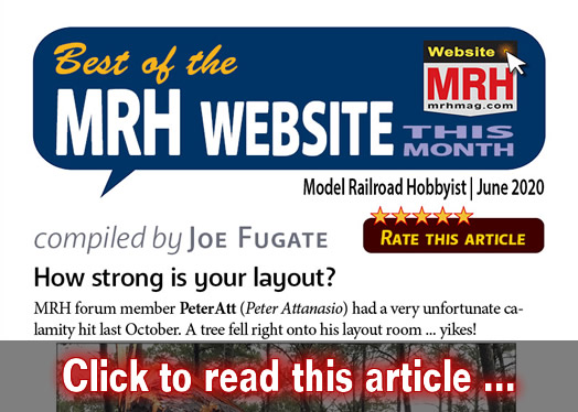 Best of the MRH website this month - Model trains - MRH feature June 2020