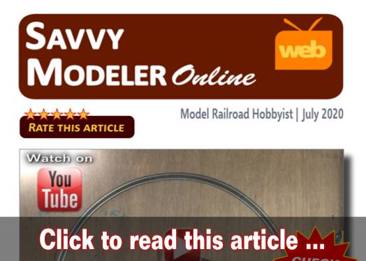 Savvy Modeler online: Perfect ME track curves - Model trains - MRH feature July 2020