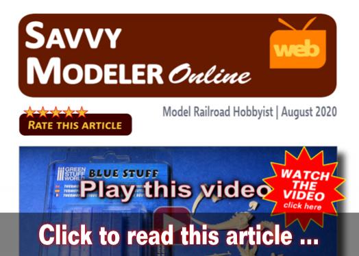 Savvy Modeler online: Cheap detail casting - Model trains - MRH feature August 2020