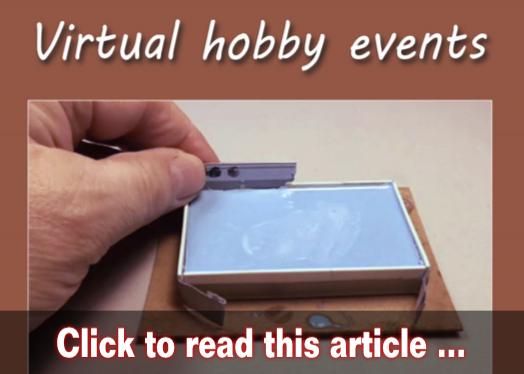 Virtual hobby events - Model trains - MRH article September 2020