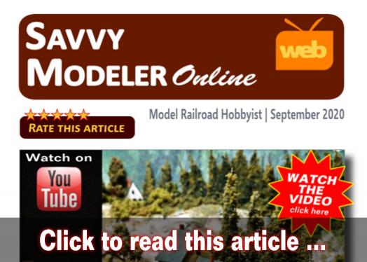 Savvy Modeler online: Structure selective compression - Model trains - MRH feature September 2020