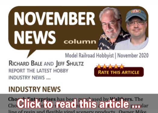 November 2020 news - Model trains - MRH column November 2020