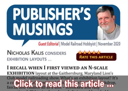 Publishers Musings (guest): Exhibition layouts - Model trains - MRH editorial November 2020