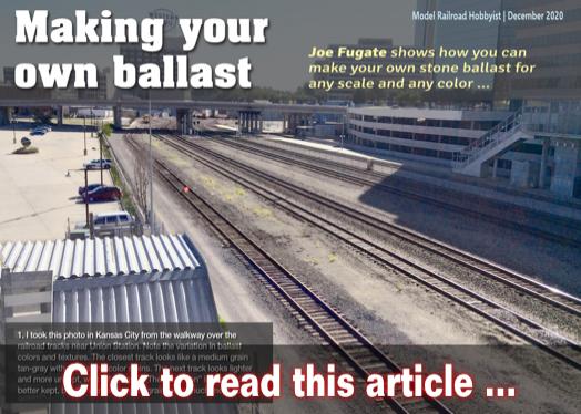Making your own ballast - Model trains - MRH article December 2020
