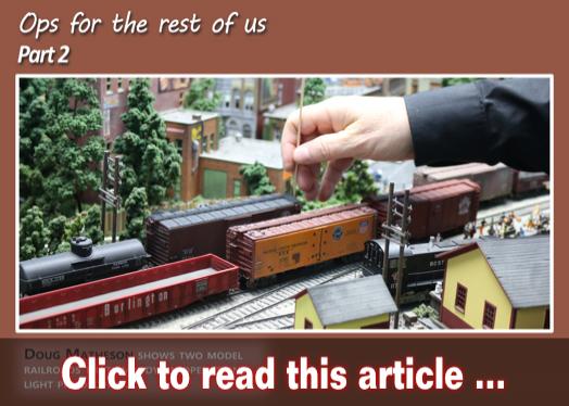 Two ops light layout examples - Model trains - MRH article January 2021
