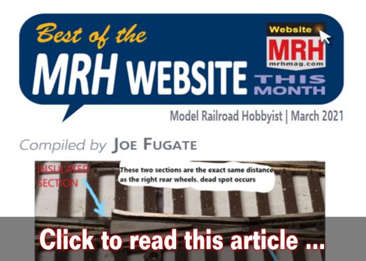 Best of the MRH website this month - Model trains - MRH feature March 2021