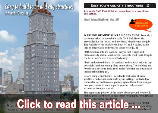 Easy-to-build city structures - Model trains - MRH article May 2021