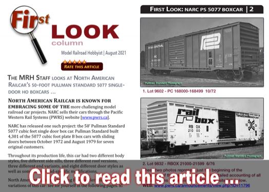 First Look: NARC's 50ft PS 5077 boxcars - Model trains - MRH article August 2021