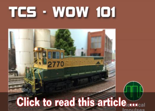 TCS WowSound decoder install - Model trains - MRH feature August 2021