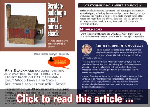 Scatchbuild a miner's shack - Model trains - MRH article August 2021