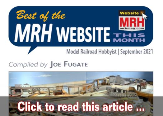 Best of the MRH website this month - Model trains - MRH feature September 2021