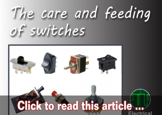 All about electrical switches for wiring - Model trains - MRH feature September 2021