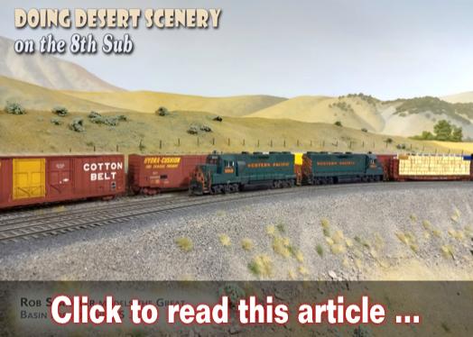 Desert scenery on the 8th Sub - Model trains - MRH article September 2021